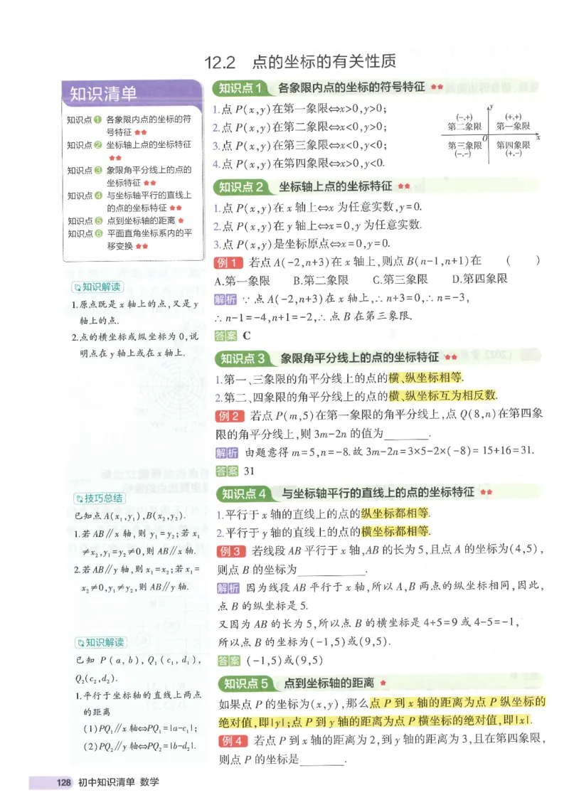 2025版53初中知识清单数学_初中全科《53初中知识清单》2025版