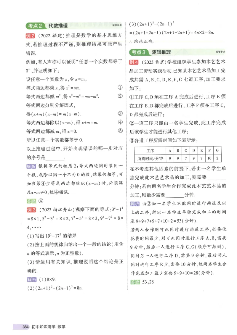 2025版53初中知识清单数学_初中全科《53初中知识清单》2025版