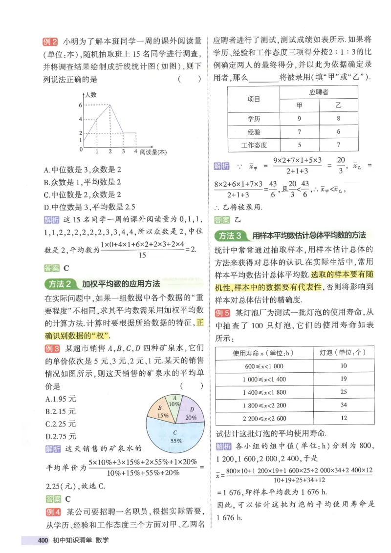 2025版53初中知识清单数学_初中全科《53初中知识清单》2025版
