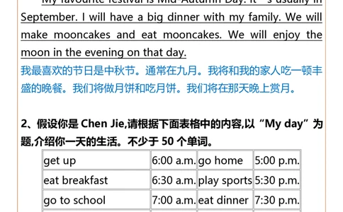 2025春新版五年级下册英语期中考试容易考到的作文_26春四年级上下册人教版_四上英语合集人教版PEP英语四年级上册新教材（教学视频+课件+动画+音频+练习+教案）_20知识点总结