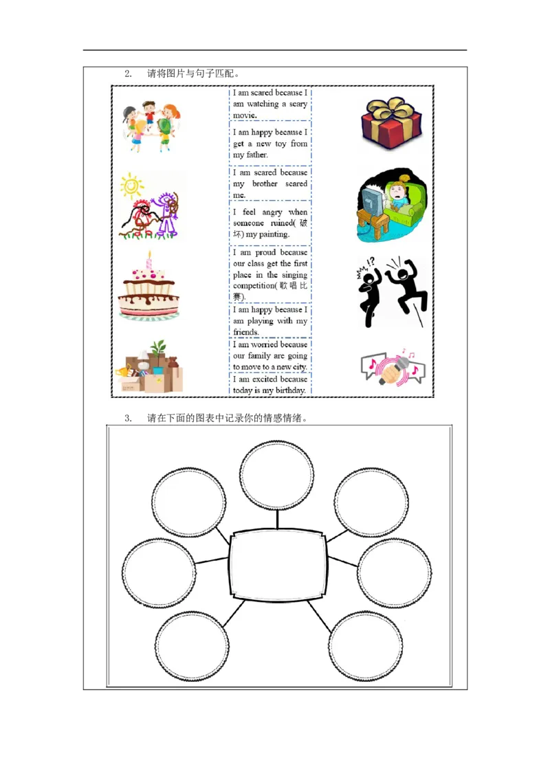 1030六年级英语(人教版)Unit+4+Feelings+(第二课时)-4练习题_26春四年级上下册人教版_四上英语合集人教版PEP英语四年级上册新教材（教学视频+课件+动画+音频+练习+教案）_17练习资料