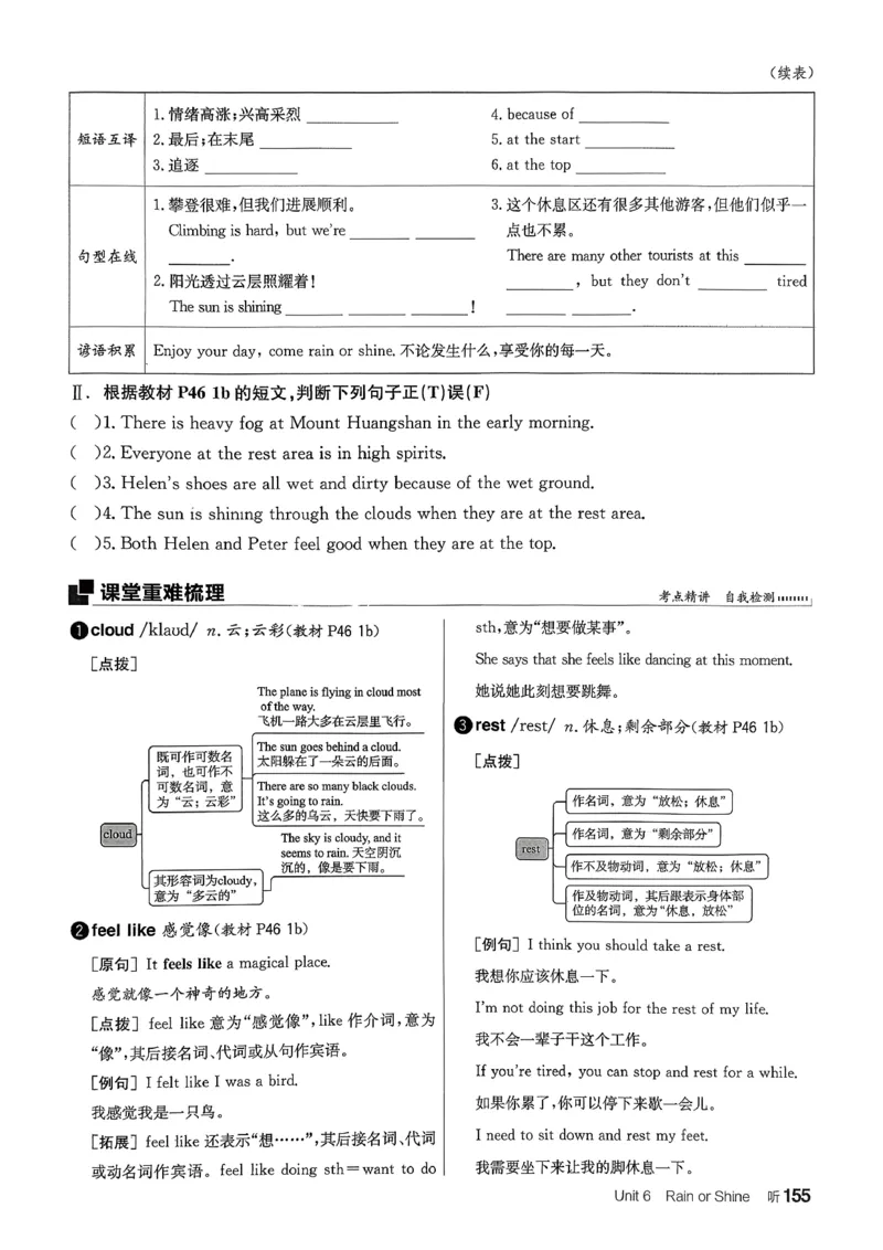 2、2026春全品学练考全国版七下--英语人教--听课手册_3、2026春全品学练考全国版七下--英语RJ