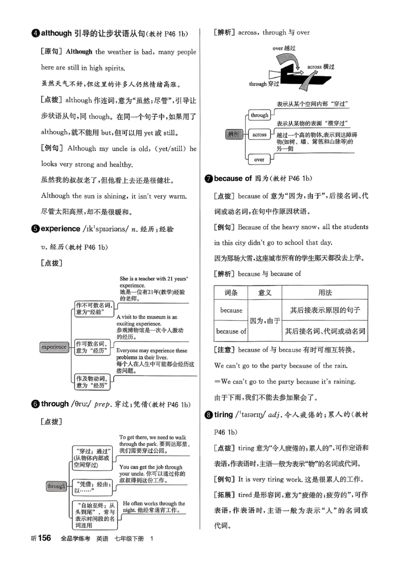2、2026春全品学练考全国版七下--英语人教--听课手册_3、2026春全品学练考全国版七下--英语RJ