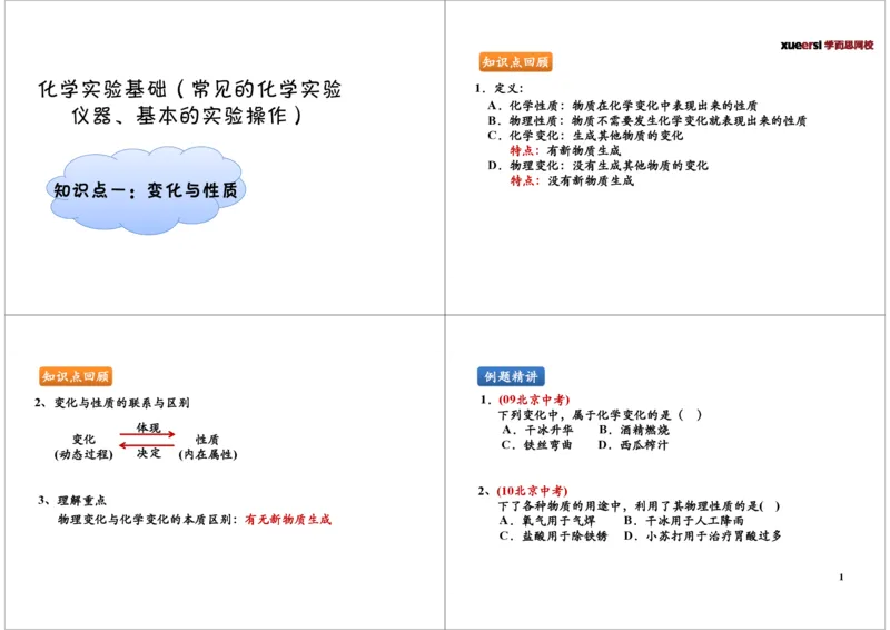 化学实验基础（常见的化学实验仪器、基本的实验操作）_初中化学_01.人教版初中化学_02.初中化学教学视频_2.初中化学--教学视频--带讲义_初三化学年卡55讲