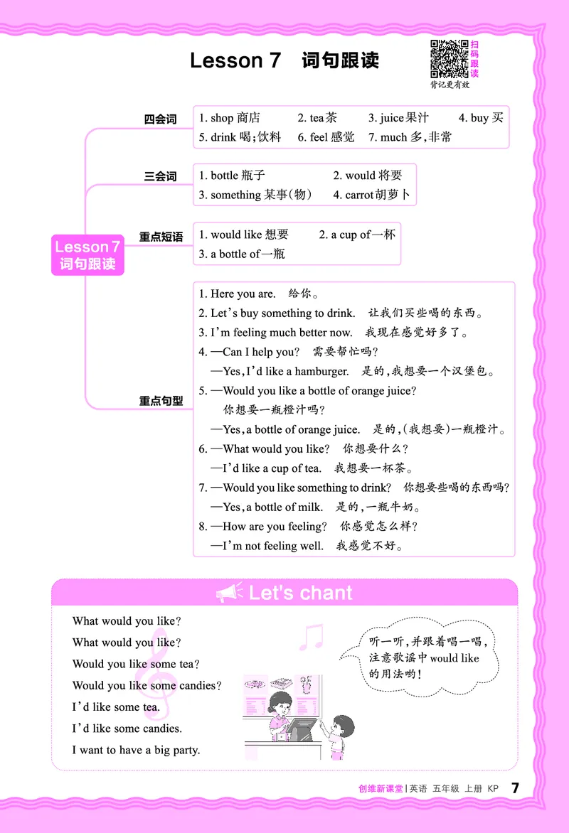 2024秋新版王朝霞《词句跟读》科普英语五上_26春四年级上下册人教版_四上英语合集人教版PEP英语四年级上册新教材（教学视频+课件+动画+音频+练习+教案）_17练习资料