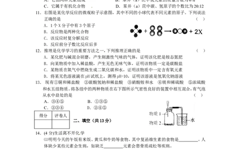 宁夏2015年中考化学试题（word版，含答案）_初中化学_01.人教版初中化学_01.初中化学课件PPT--教案--试题_初中化学18年试卷_人教版九年级化学下册2018
