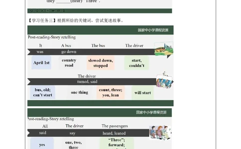 27Lesson9Wereyouatschoolyesterday？(3)_国家课_学习任务单_26春四年级上下册人教版_四上英语合集人教版PEP英语四年级上册新教材（教学视频+课件+动画+音频+练习+教案）_17练习资料