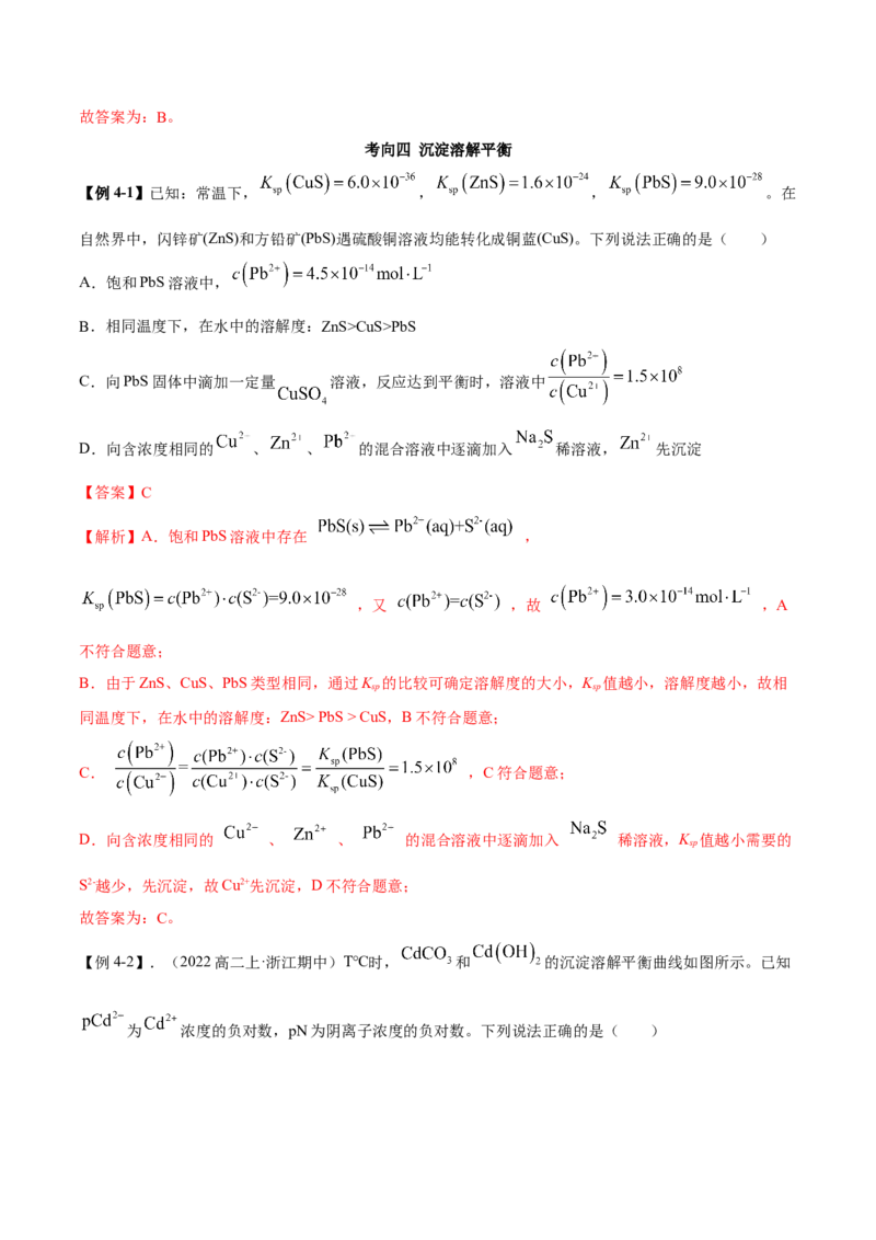 第三章章末归纳总结（解析版）_高化_595801221724高中化学新人教版选择性必修一二三电子版教案PPT课件高中试卷_选择性必修1册（人教版）_专项练习