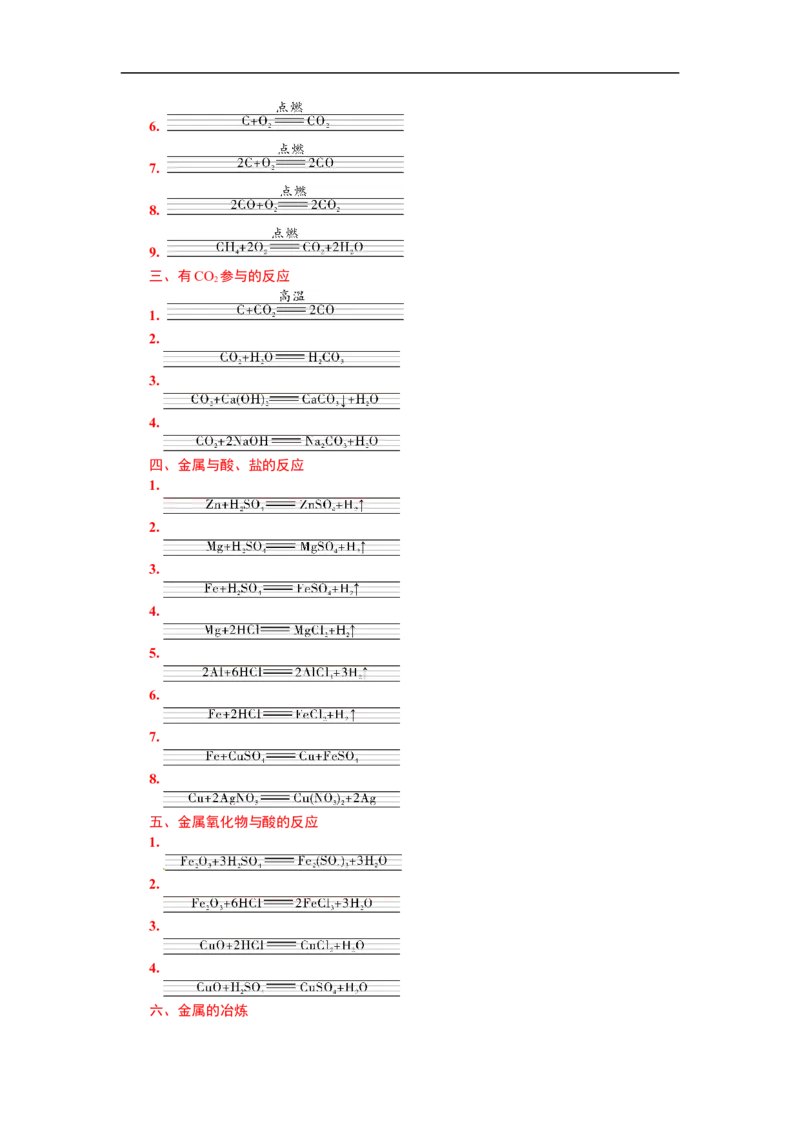 满分特训2018年中考化学专题复习分类集训专题十四　基本反应类型　化学方程式及其计算_初中化学_01.人教版初中化学_07.初中化学中考总复习
