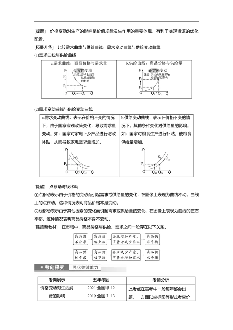 2023年高考政治一轮复习（全国版）第1单元第2课课时2价格变动的影响_8.2025政治总复习_赠品通用版（老高考）复习资料_一轮复习_2023年高考政治一轮复习讲义+课件（全国版）