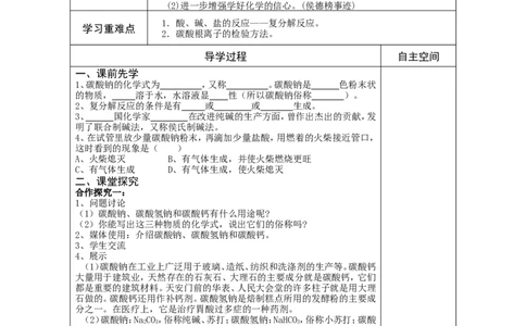 第11单元盐、化肥精品导学案(9页)_初中化学_01.人教版初中化学_01.初中化学课件PPT--教案--试题_初中化学全套_化学教案_化学：人教版九年级下册导学案（2套20份）