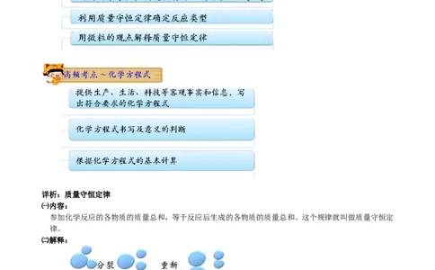 第2讲_初中化学_01.人教版初中化学_03.初中化学专项视频_[7975]2013年初三化学中考总复习15讲_第2讲质量守恒定律与化学方程式