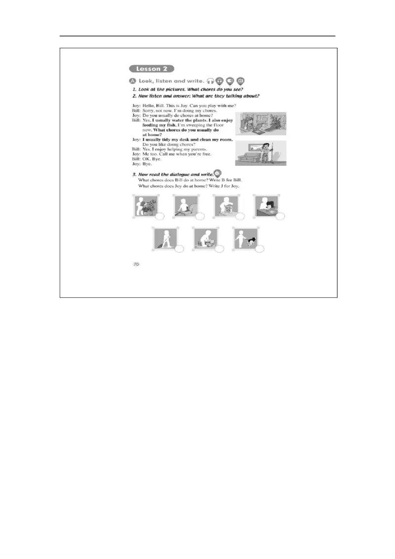 1130五年级英语(人教版)Unit+6+Chores（第二课时）-4练习题_26春四年级上下册人教版_四上英语合集人教版PEP英语四年级上册新教材（教学视频+课件+动画+音频+练习+教案）_17练习资料