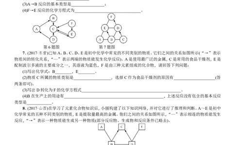 题型复习（二）推断题_初中化学_01.人教版初中化学_07.初中化学中考总复习_2018年中考化学一轮复习课件+测试_2018年中考化学一轮复习课件+测试：题型复习（二）推断题(共2份打包)