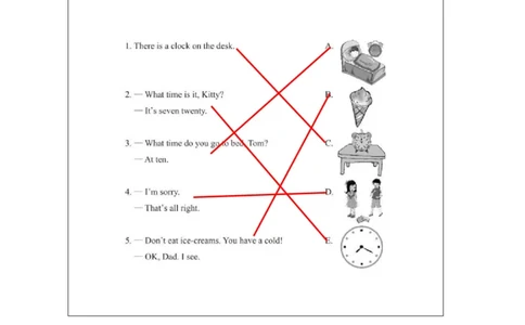 1Unit1Getupontime!PartA_国家课_课后练习_26春四年级上下册人教版_四上英语合集人教版PEP英语四年级上册新教材（教学视频+课件+动画+音频+练习+教案）_17练习资料_《小学英语》
