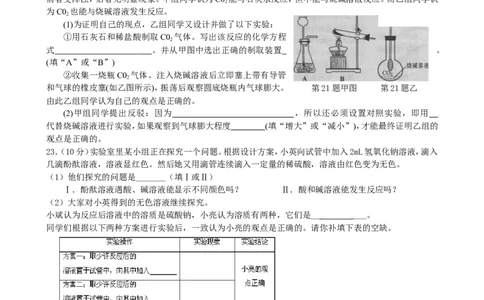 第10单元酸和碱单元测试题及答案1_初中化学_01.人教版初中化学_01.初中化学课件PPT--教案--试题_初中化学全套_化学试题_化学：人教版九年级下册各单元测试题及答案（58份）