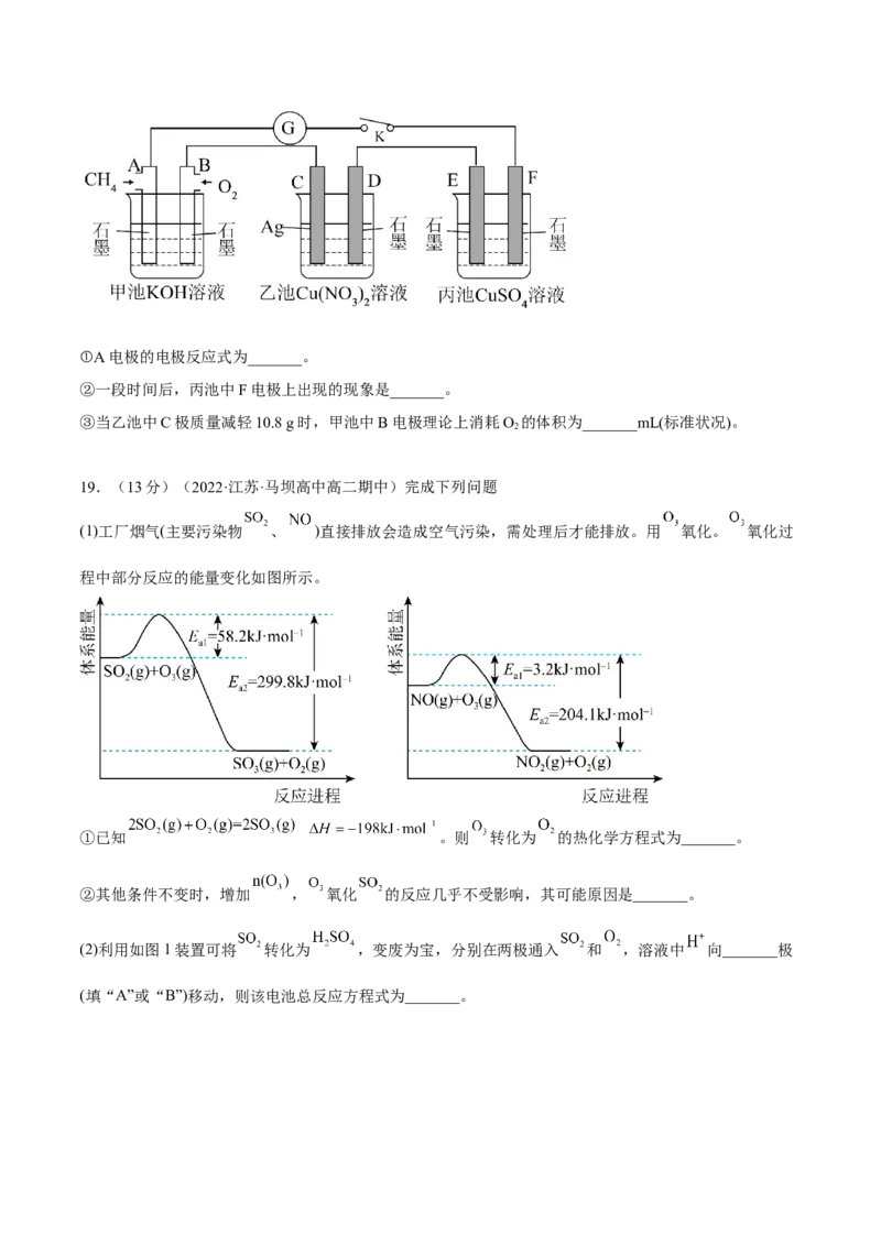 第四章章末测试（提升）（原卷版）_高化_595801221724高中化学新人教版选择性必修一二三电子版教案PPT课件高中试卷_选择性必修1册（人教版）_专项练习