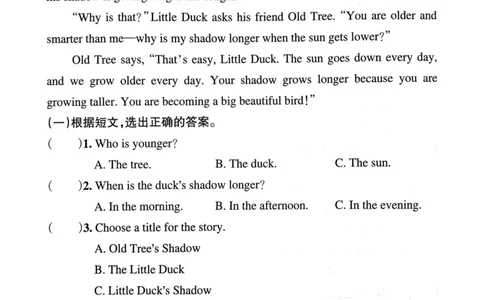 25春学霸冲A卷6下英语（人教）-同步阅读_26春四年级上下册人教版_四上英语合集人教版PEP英语四年级上册新教材（教学视频+课件+动画+音频+练习+教案）_17练习资料_《学霸冲A卷》25春