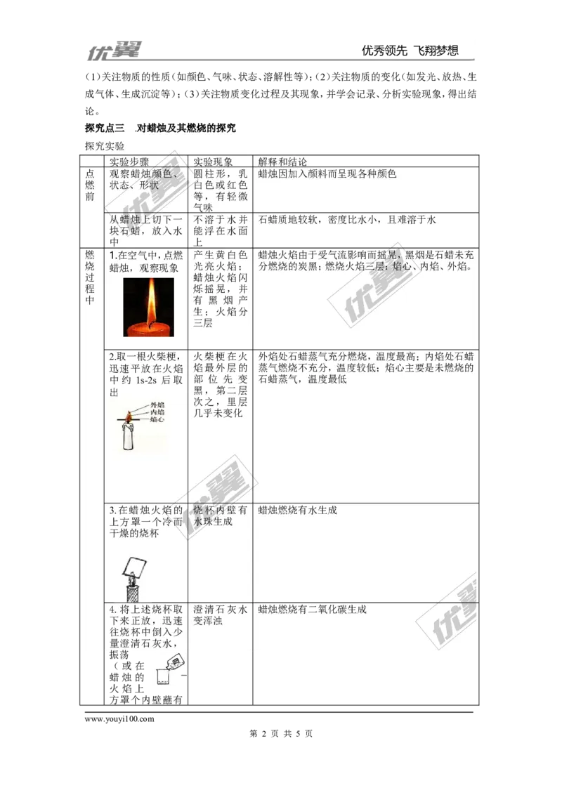 课题2化学是一门以实验为基础的科学_初中化学_01.人教版初中化学_01.初中化学课件PPT--教案--试题_初中化学全套(课件--教案--配套)_18年初中化学9年级上_18秋九化上(RJ)--2.精品教案