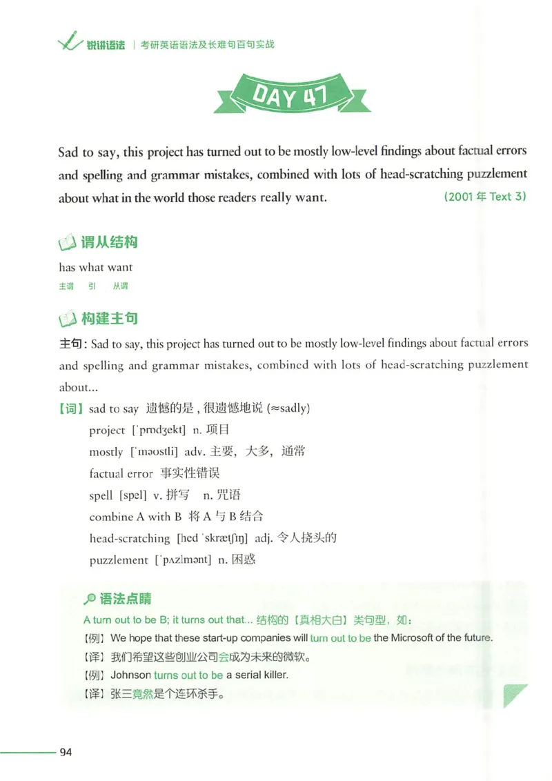 25Monkey锐记语法（考研英语语法及长难句百句实战）_考研_英语_03.Monkey_25Monkey《百句实战》笔记