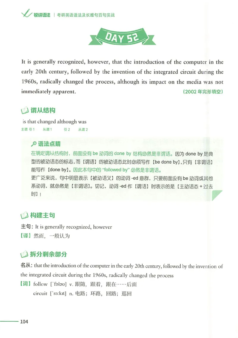 25Monkey锐记语法（考研英语语法及长难句百句实战）_考研_英语_03.Monkey_25Monkey《百句实战》笔记