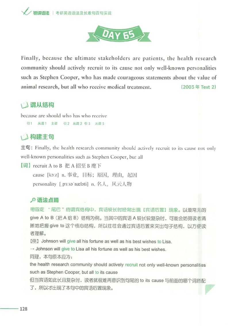 25Monkey锐记语法（考研英语语法及长难句百句实战）_考研_英语_03.Monkey_25Monkey《百句实战》笔记