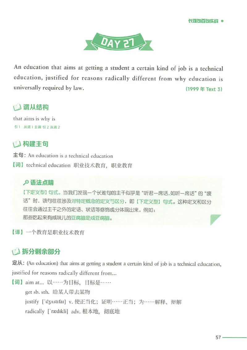 25Monkey锐记语法（考研英语语法及长难句百句实战）_考研_英语_03.Monkey_25Monkey《百句实战》笔记