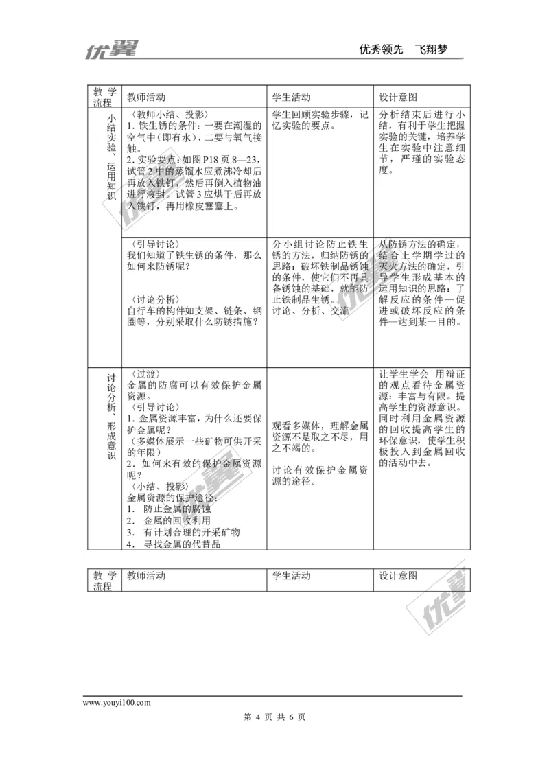 课题3金属资源的利用和保护_初中化学_01.人教版初中化学_01.初中化学课件PPT--教案--试题_初中化学全套(课件--教案--配套)_18年初中化学9年级下_18春九化下(RJ)--2.精品教案