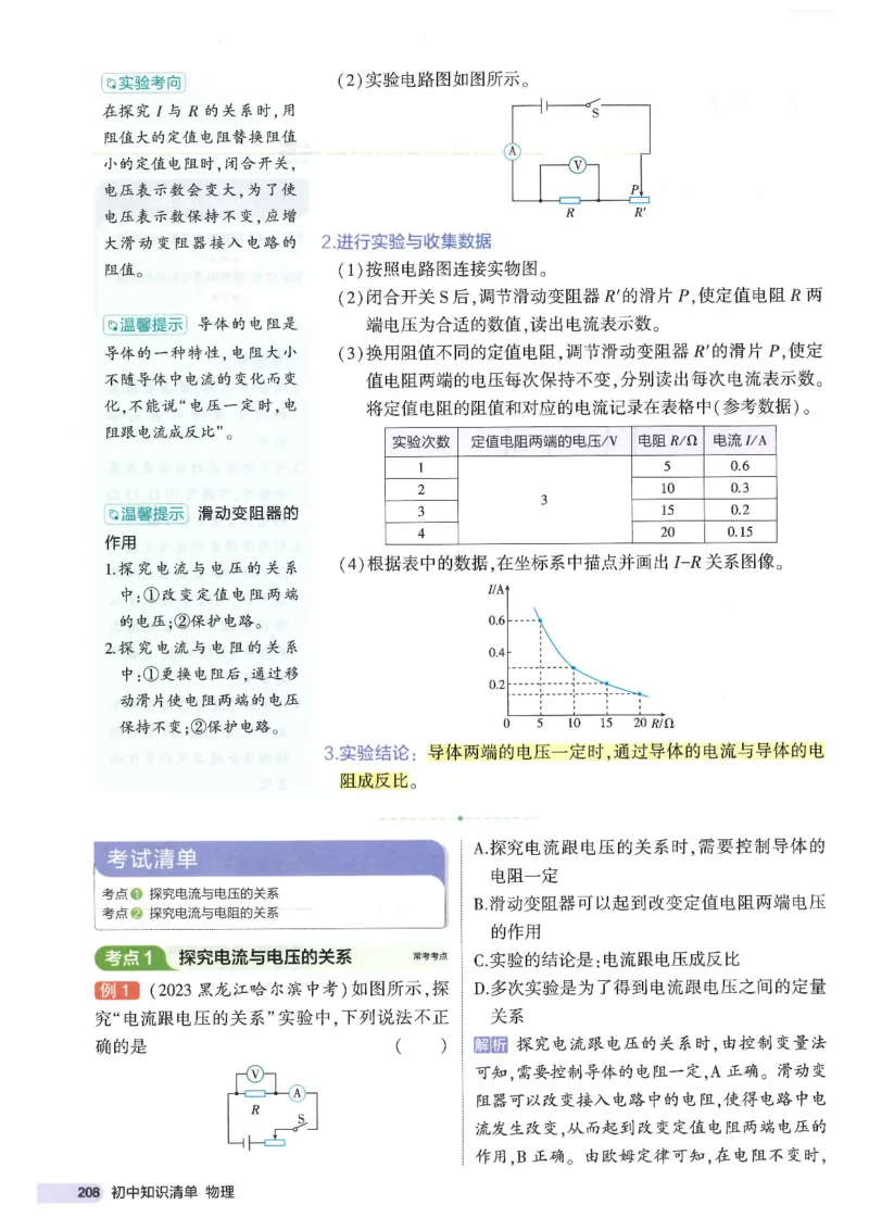 2025版53初中知识清单物理_初中全科《53初中知识清单》2025版
