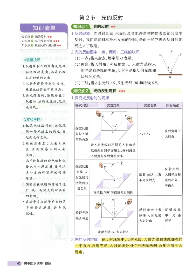 2025版53初中知识清单物理_初中全科《53初中知识清单》2025版
