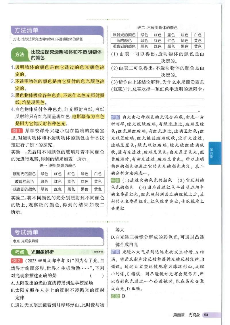 2025版53初中知识清单物理_初中全科《53初中知识清单》2025版