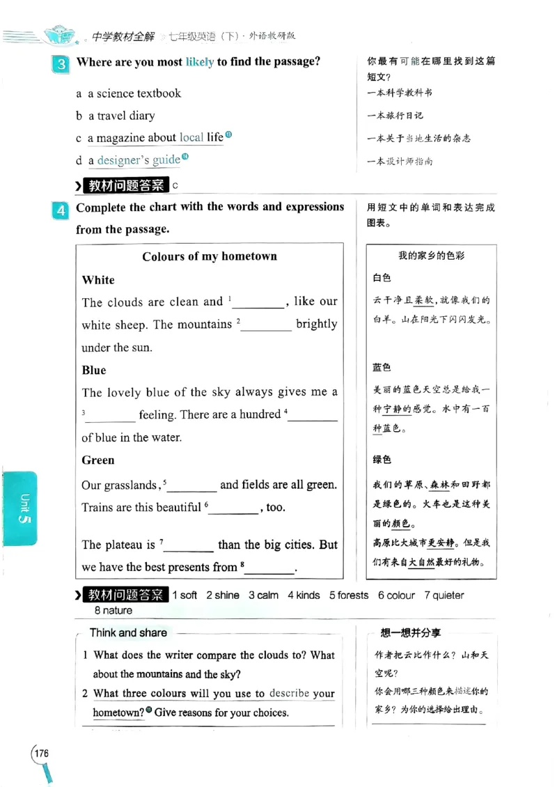 2025版新版外研七下全解_七下外研版2026英语_2025春_15.教材全解