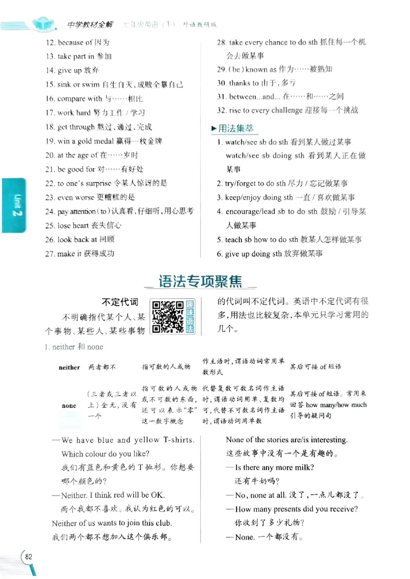 2025版新版外研七下全解_七下外研版2026英语_2025春_15.教材全解