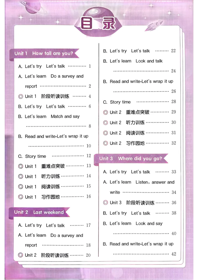 25春黄冈小状元作业本6下英语（PEP)_26春四年级上下册人教版_四上英语合集人教版PEP英语四年级上册新教材（教学视频+课件+动画+音频+练习+教案）_17练习资料_《黄冈小状元作业本》25春