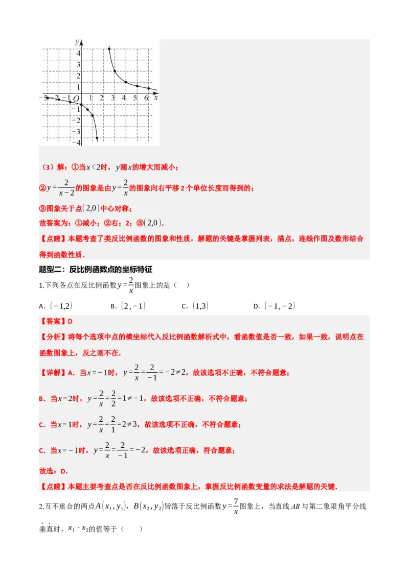 专题12反比例函数（解析版）_中考数学一轮复习word_解析版