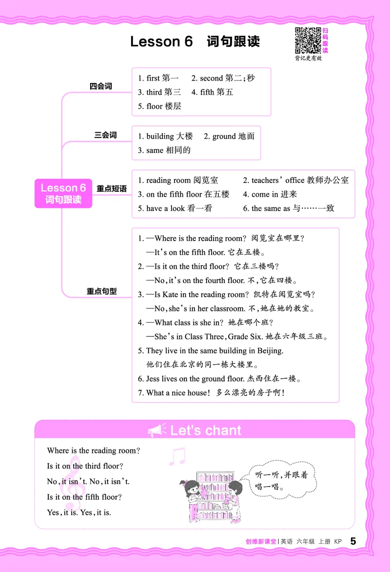 2024秋新版王朝霞《词句跟读》科普英语六上_26春四年级上下册人教版_四上英语合集人教版PEP英语四年级上册新教材（教学视频+课件+动画+音频+练习+教案）_17练习资料