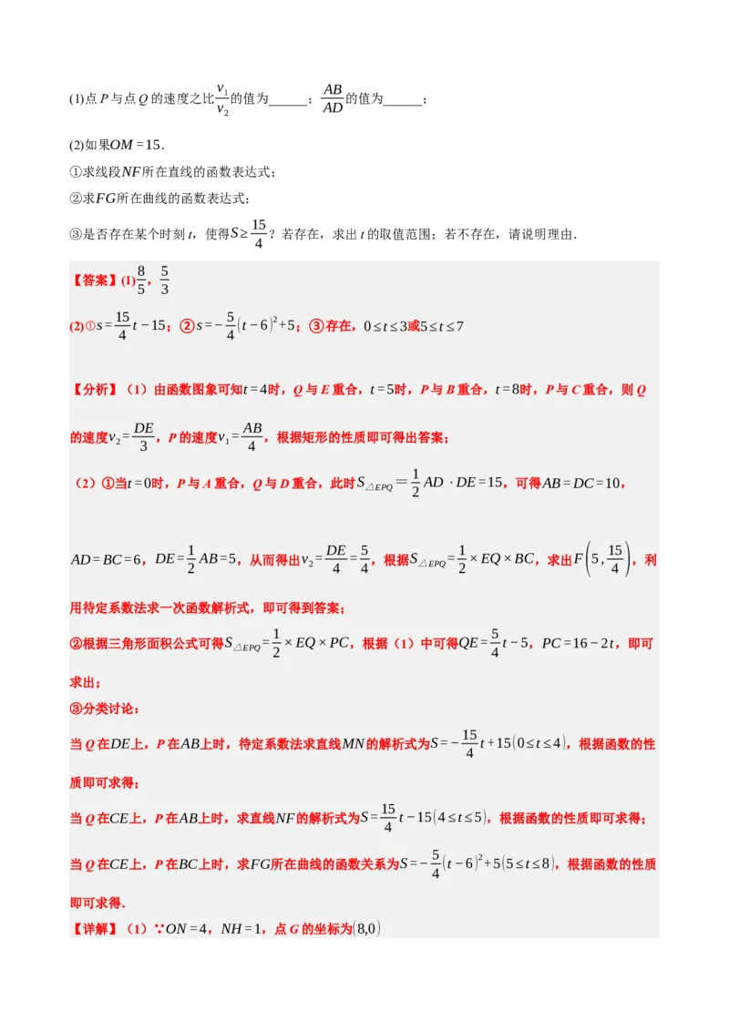 专题14二次函数的应用（解析版）_中考数学一轮复习word_解析版