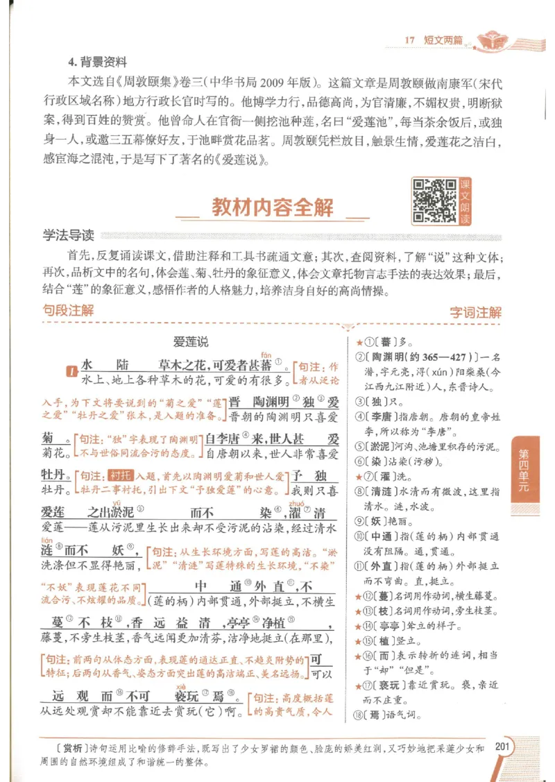 2025版《初中教材全解》语文七下_新人教版七下语文学习资料包_13.配套教辅练习