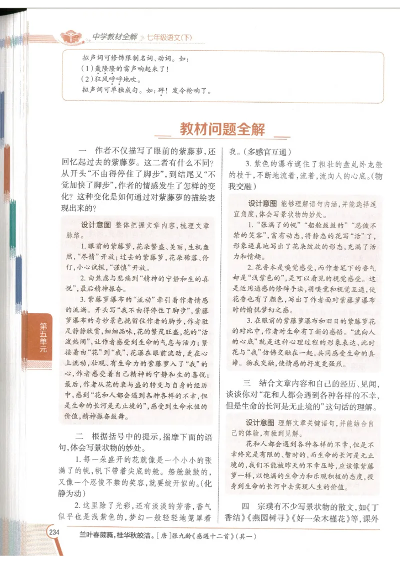 2025版《初中教材全解》语文七下_新人教版七下语文学习资料包_13.配套教辅练习