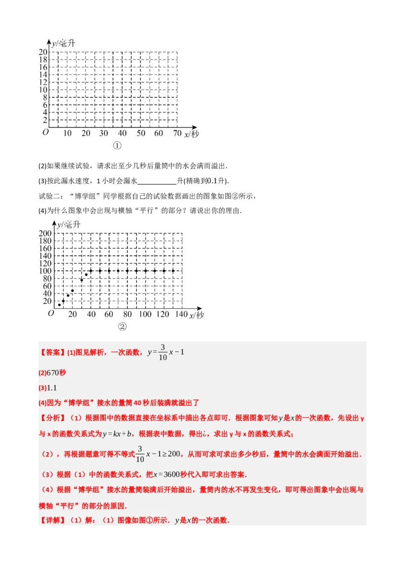 专题11一次函数的应用（解析版）_中考数学一轮复习word_解析版