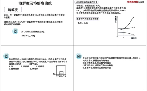 溶解度及溶解度曲线_初中化学_01.人教版初中化学_03.初中化学专项视频_[8214]初中化学难点突破溶液_第1讲溶解度及溶解度曲线