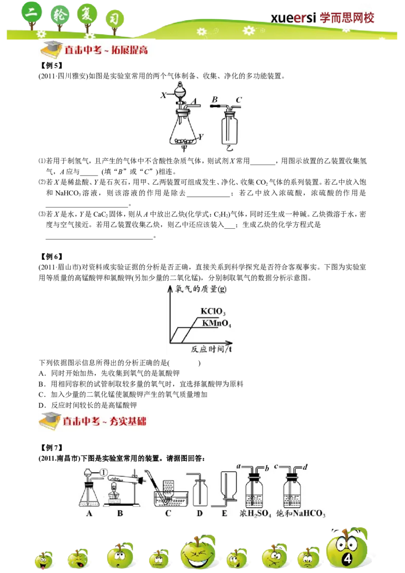 气体的制备与净化_初中化学_01.人教版初中化学_03.初中化学专项视频_[4787]8-15+2012中考二轮：化学模块专题强化_第9讲气体的制备与净化