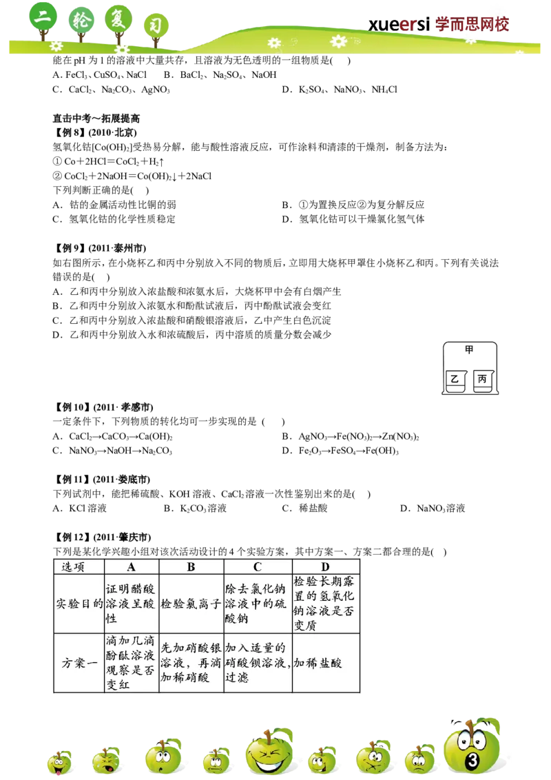 第7讲_初中化学_01.人教版初中化学_03.初中化学专项视频_[7975]2013年初三化学中考总复习15讲_第7讲常见的酸、碱、盐