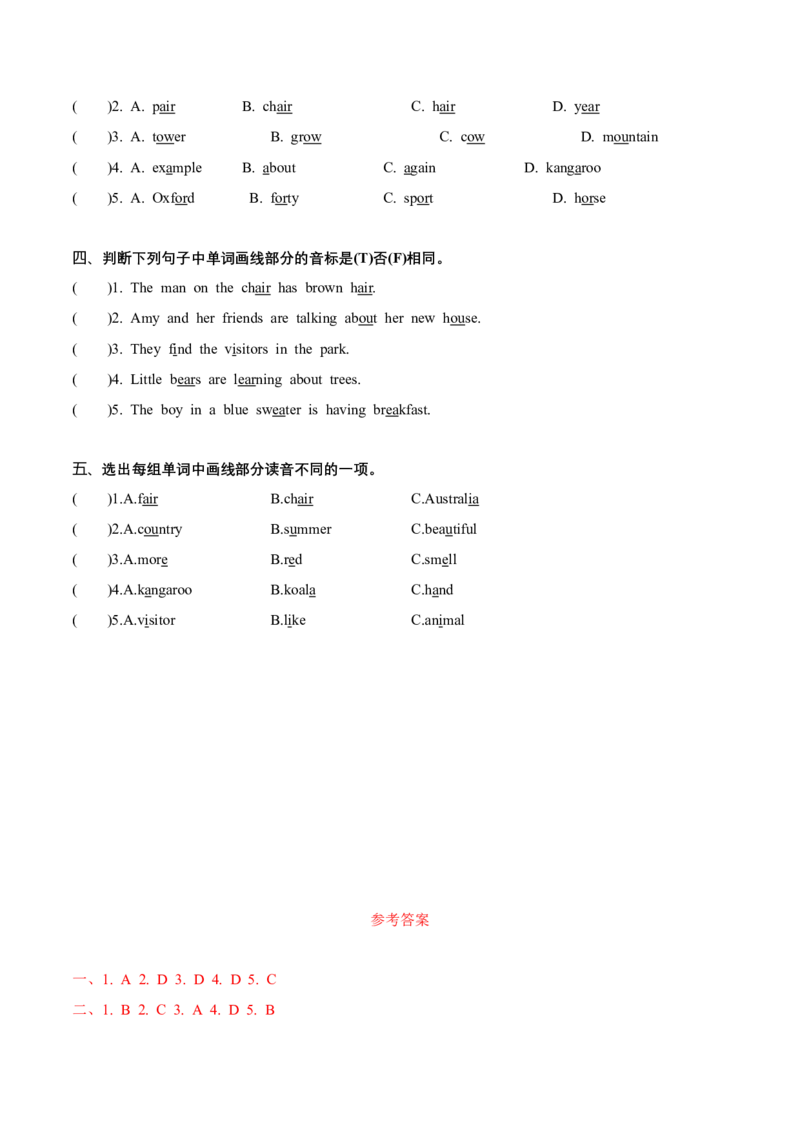 Unit6语音（知识清单）-（译林版三起）_单元知识专项_2024版