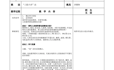 第十二单元化学与生活课题1人类重要的营养物质教案(人教版九年级化学下)_初中化学_01.人教版初中化学_01.初中化学课件PPT--教案--试题_初中化学&mdash;课件&mdash;教案&mdash;试题-推荐_第12单元