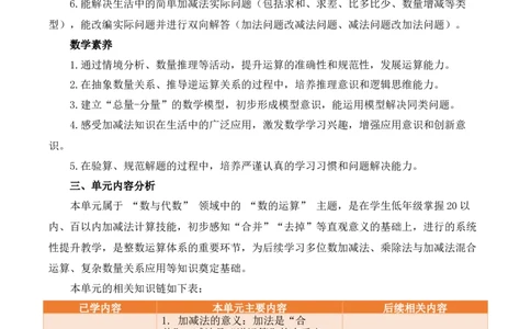第2单元加法数量关系（单元解读讲义）数学苏教版三年级下册（新教材）_A151三年级下册数学（苏教版）_2026春新版_第二套_01课件+教案+学习任务单+练习