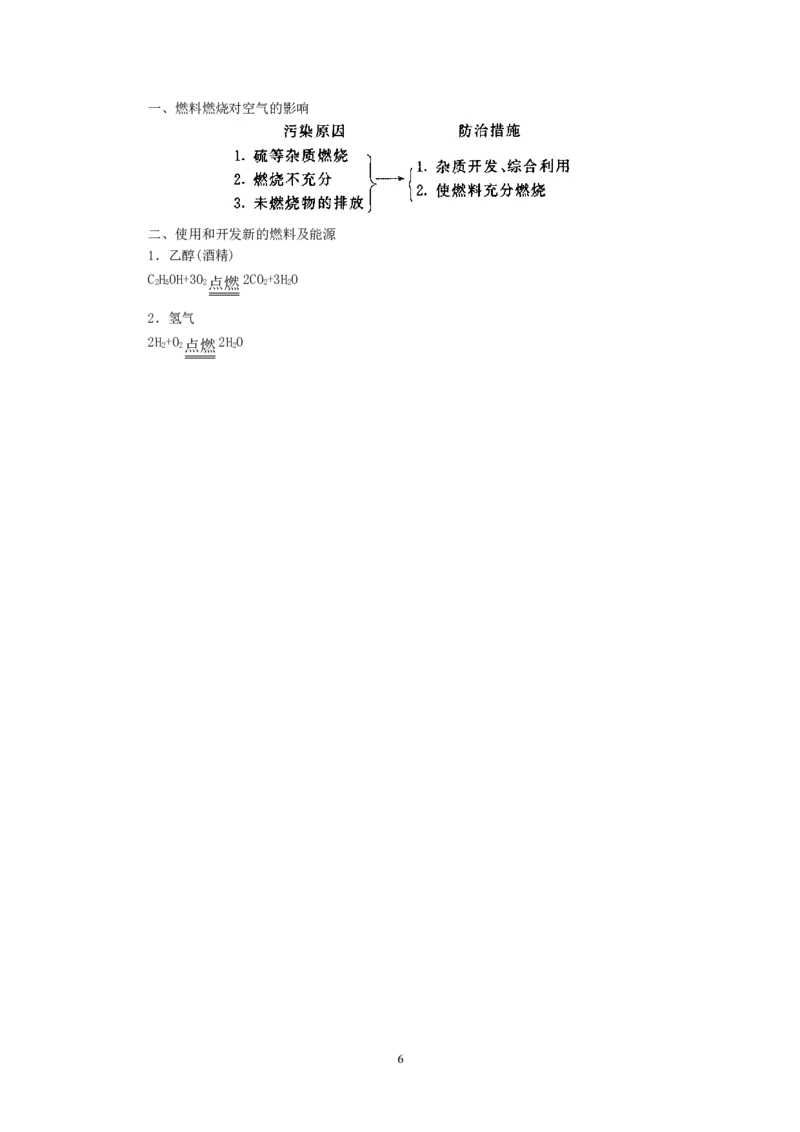 示范教案（第七单元课题3使用燃料对环境的影响）_初中化学_01.人教版初中化学_01.初中化学课件PPT--教案--试题_初中化学全套_化学教案_模式1：人教版九年级化学上册教案（32份）
