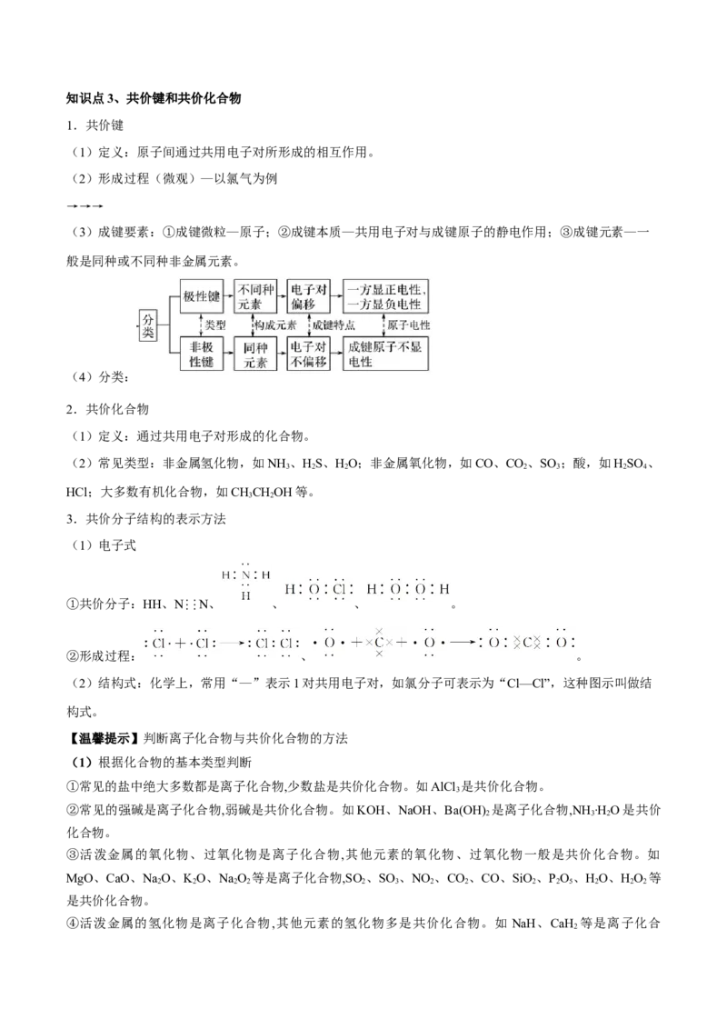 第四章物质结构元素周期律（单元知识清单）-（人教版2019必修第一册）_高化_595801221724高中化学新人教版选择性必修一二三电子版教案PPT课件高中试卷_必修一册（人教版）_知识清单