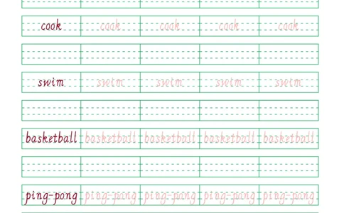 04.PEP小学英语五年级上册第四单元_26春四年级上下册人教版_四上英语合集人教版PEP英语四年级上册新教材（教学视频+课件+动画+音频+练习+教案）_17练习资料_《英语字帖》_3-6上册