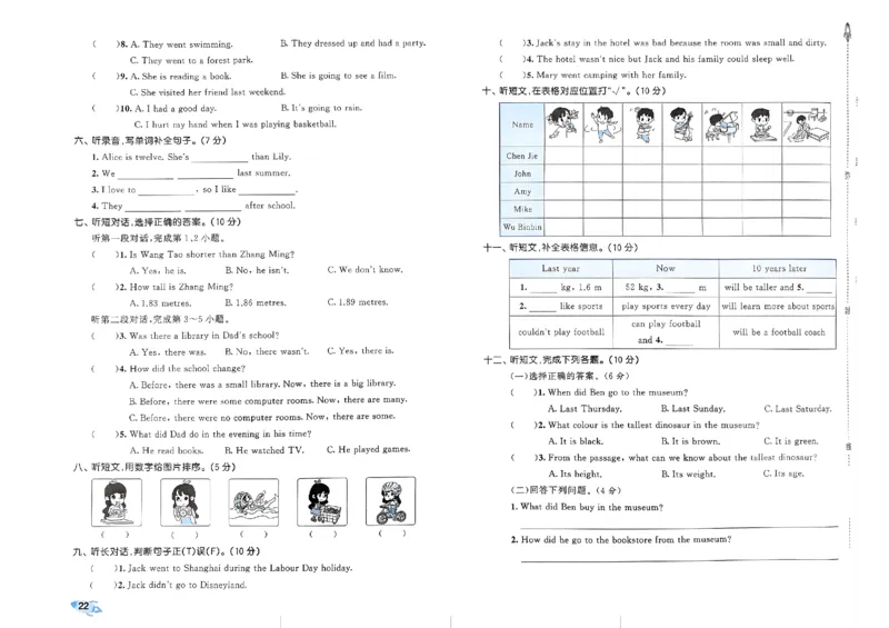 2024春五三全优卷6下英语（人教）_26春四年级上下册人教版_四上英语合集人教版PEP英语四年级上册新教材（教学视频+课件+动画+音频+练习+教案）_17练习资料_《53全优卷》